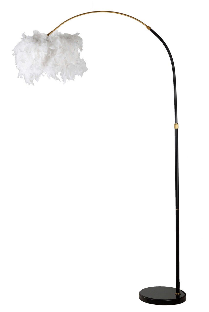 Lampadar Plur, Mauro Ferretti, 1 x E27, 40W, 100x100x150 cm, fier/marmura, alb/negru - imagine 7